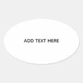 Maak je eigen witte ovale sticker (Voorkant)