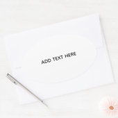 Maak je eigen witte ovale sticker (Envelop)