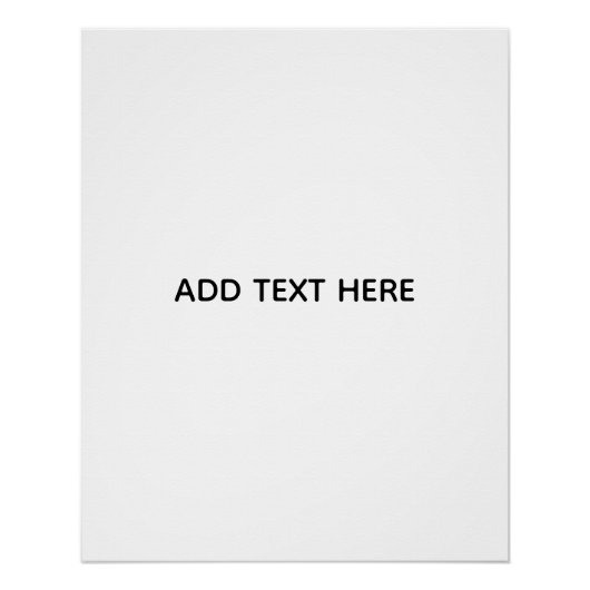 Maak je eigen witte perfect poster (Voorkant)