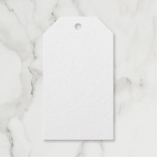 Maak je eigen witte personaliseerbare cadeaulabels (Voorkant)