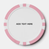Maak je eigen witte poker chips (Voorkant)