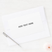 Maak je eigen witte rechthoekige sticker (Envelop)