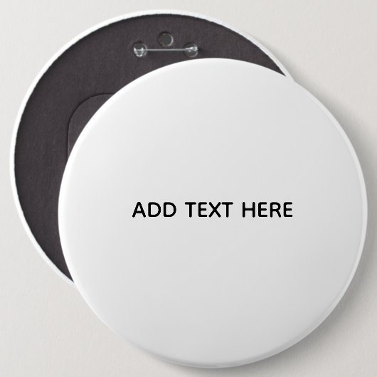 Maak je eigen witte ronde button 6,0 cm (Voorkant /achterkant)