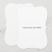 maak je eigen witte save the date (Voorkant / Achterkant)