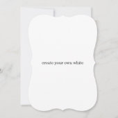maak je eigen witte save the date (Voorkant)