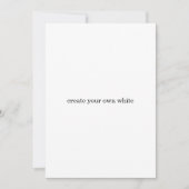 maak je eigen witte save the date (Voorkant)