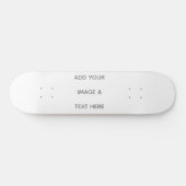 Maak je eigen witte Save The Date Persoonlijk Skateboard (Horizontaal)