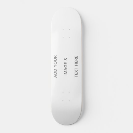 Maak je eigen witte Save The Date Persoonlijk Skateboard (Voorkant)