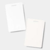 Maak je eigen witte solide aangepaste badge (Voor- en achterkant)