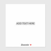 Maak je eigen witte sticker (Vel)