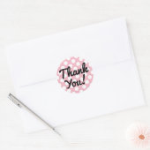 Maak Je Eigen Witte Stip Bedankt Ronde Sticker (Envelop)