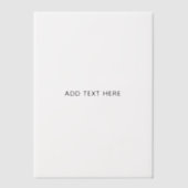Maak je eigen witte vellum uitnodigingen (Voorkant)