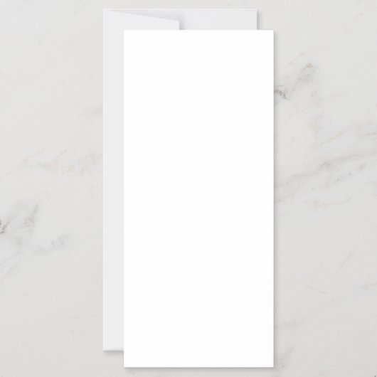 Maak je eigen witte verjaardagskaarten magnetische uitnodiging (Voorkant)