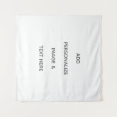 Maak je eigen witte vierkant wandkleed (Voorkant (horizontaal))