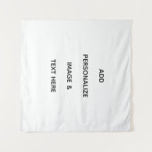 Maak je eigen witte vierkant wandkleed (Voorkant (horizontaal))