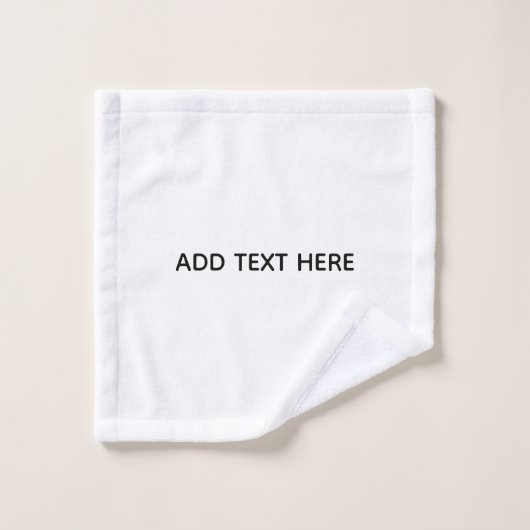 Maak je eigen witte washandje (Wasdoekje)