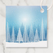 Maak Je Eigen Witte Winterbomen Bedankjes Labels (Achterkant)