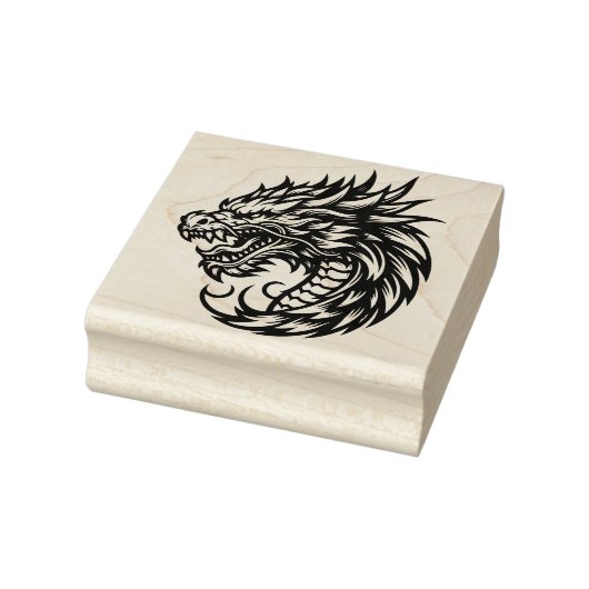 Maak Je Eigen Woeste Drakensculptuur Rubberstempel (Stempel)