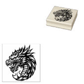 Maak Je Eigen Woeste Drakensculptuur Rubberstempel (Gestempeld)
