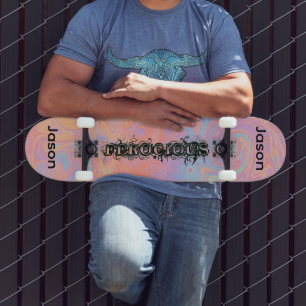 Maak Je Eigen Woeste Regenboog Golf Persoonlijk Skateboard