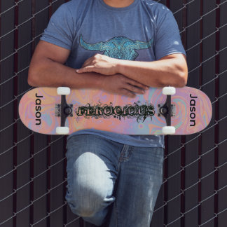 Maak Je Eigen Woeste Regenboog Golf Persoonlijk Skateboard