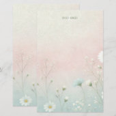 Maak je eigen zachte Wiledflowers bloemstuk Briefpapier (Voorkant / Achterkant)