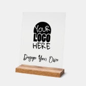Maak Je Eigen Zakelijke LOGO Acryl Bord (Hoek)