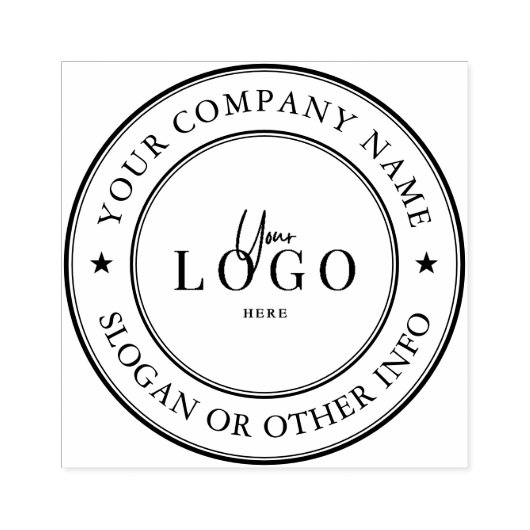 Maak Je Eigen Zakelijke Logo Rubber Stempel (Afrduk)