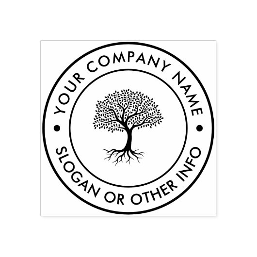 Maak Je Eigen Zakelijke Logo Rubber Stempel (Afrduk)