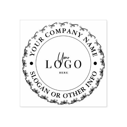 Maak Je Eigen Zakelijke Logo Rubberen Stempel (Afrduk)