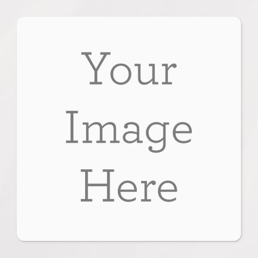 Groot Vierkant Zelfklevend / Waterbestendig Label (Design 1)