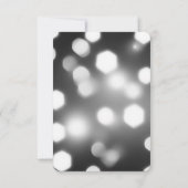 Maak je eigen zeshoekige Bokeh-achtergrond RSVP Kaartje (Achterkant)
