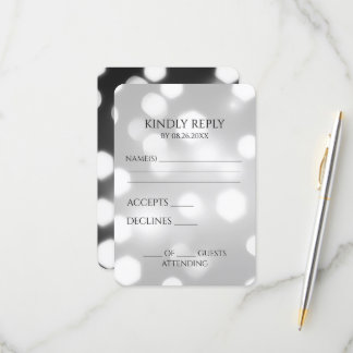 Maak je eigen zeshoekige Bokeh-achtergrond RSVP Kaartje