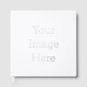 Folie gastenboek maat: 30,5 x 30,5 cm, 100 Pagina's, Papier: Wit ongecoat Lynx® Opaque Ultra papier, Folie kleur: Zilver (Voorkant)