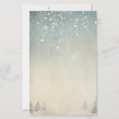 Maak Je Eigen Zilveren Hemelse Winter Yule Briefpapier (Achterkant)