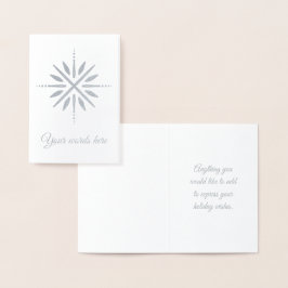 Maak Je Eigen Zilverfolie Sneeuwvlok Bloem Folie Kaarten