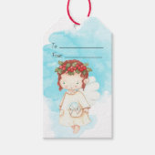 Maak je eigen zoete engel Holly Cadeaulabel (Voorkant)