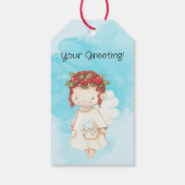 Maak je eigen zoete engel Holly Cadeaulabel (Achterkant)