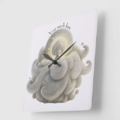 Maak je eigen zoete Mari maan in wolken Vierkante Klok (Hoek)