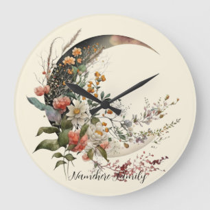 Maak je eigen zomerse bloemensikkelmaan grote klok