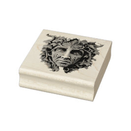 Maak je eigen zomerse groene man rubberstempel