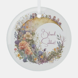 Maak je eigen zomerse tuin bloemige wassende maan glas ornament