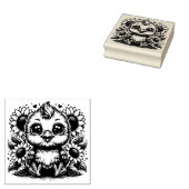 Maak Je Eigen Zonnebloem Tuin Kuiken Rubberstempel (Gestempeld)