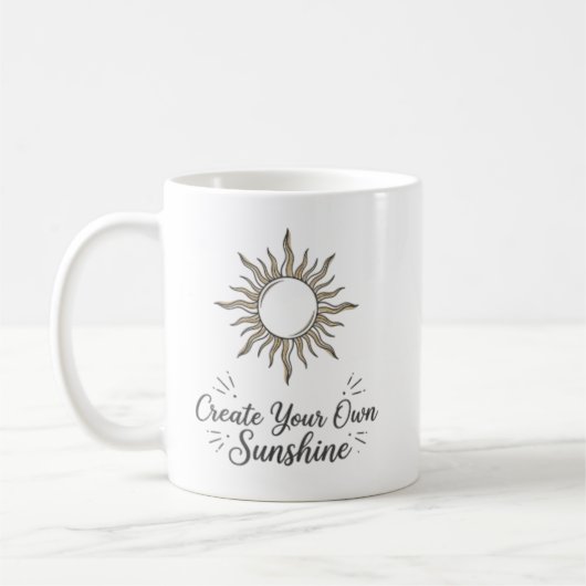 Maak Je Eigen Zonneschijn Boho Zon Mok (Links)
