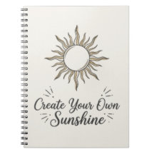 Maak Je Eigen Zonneschijn Boho Zon Schrijfblok