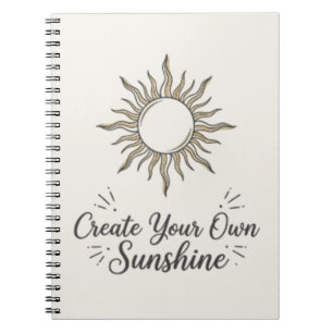 Maak Je Eigen Zonneschijn Boho Zon Schrijfblok Notitieboek