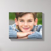 Maak Je Eigen Zoon Foto Aangepaste Afbeelding Dubb Canvas Afdruk (Voorkant)
