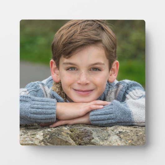 Maak Je Eigen Zoon Foto Aangepaste Afbeelding Dubb Fotoplaat (Voorkant)