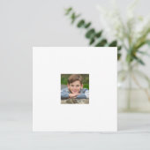 Maak Je Eigen Zoon Foto Aangepaste Afbeelding Dubb Kaart (Staand voorkant)