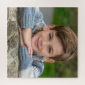 Maak Je Eigen Zoon Foto Aangepaste Afbeelding Dubb Legpuzzel (Horizontaal)